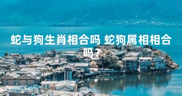 蛇与狗生肖相合吗 蛇狗属相相合吗？